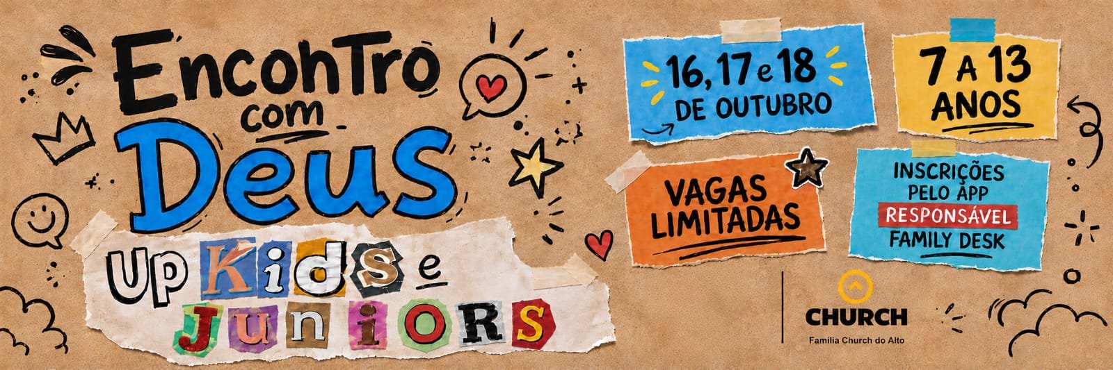 Encontro com Deus  – Up Kids e Juniores
